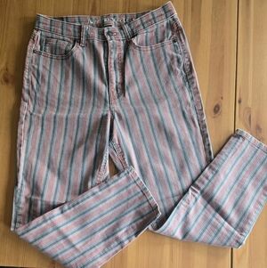 American Eagle Outfitters Striped Women's Jeans - Pink and Blue